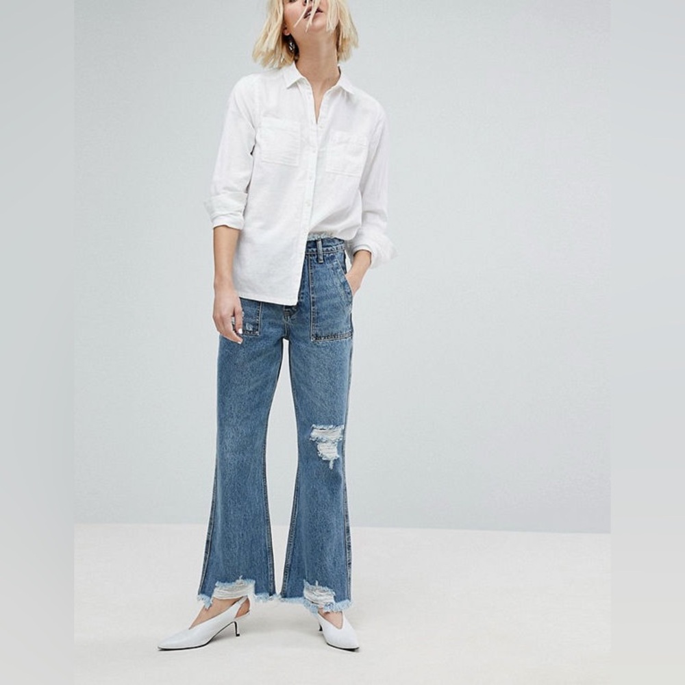 EVIDNT Los Angeles Saint-Denis Flare Jeans Size 25